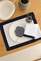 Km Home Collection-2'li Set Navy White Peçete-Sunum Aksesuarları-4-roqelvaxirum.shop