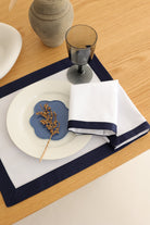 Km Home Collection-2'li Set Navy White Peçete-Sunum Aksesuarları-5-roqelvaxirum.shop