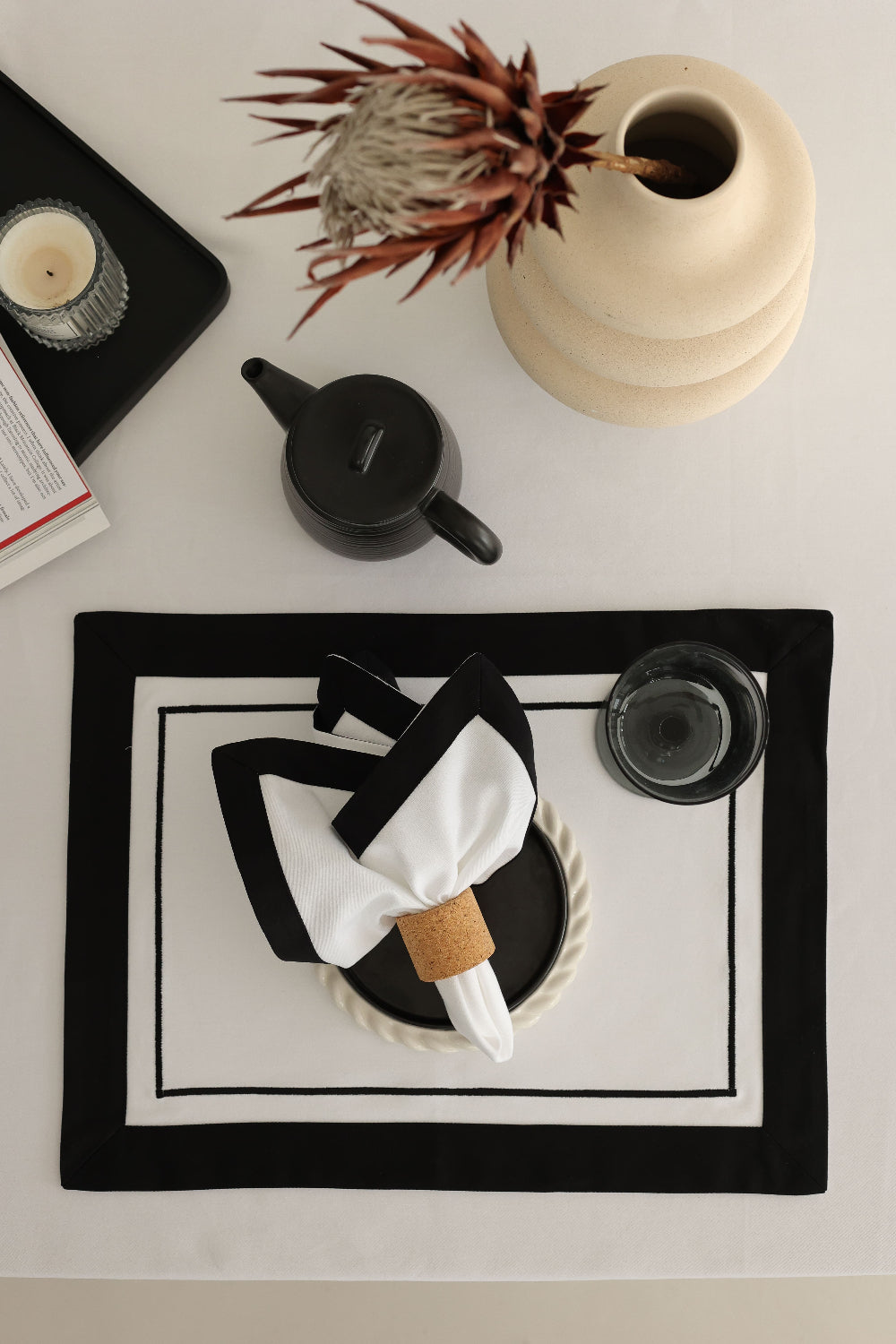 Km Home Collection-2'li Set Soho Peçete-Sunum Aksesuarları-1-roqelvaxirum.shop