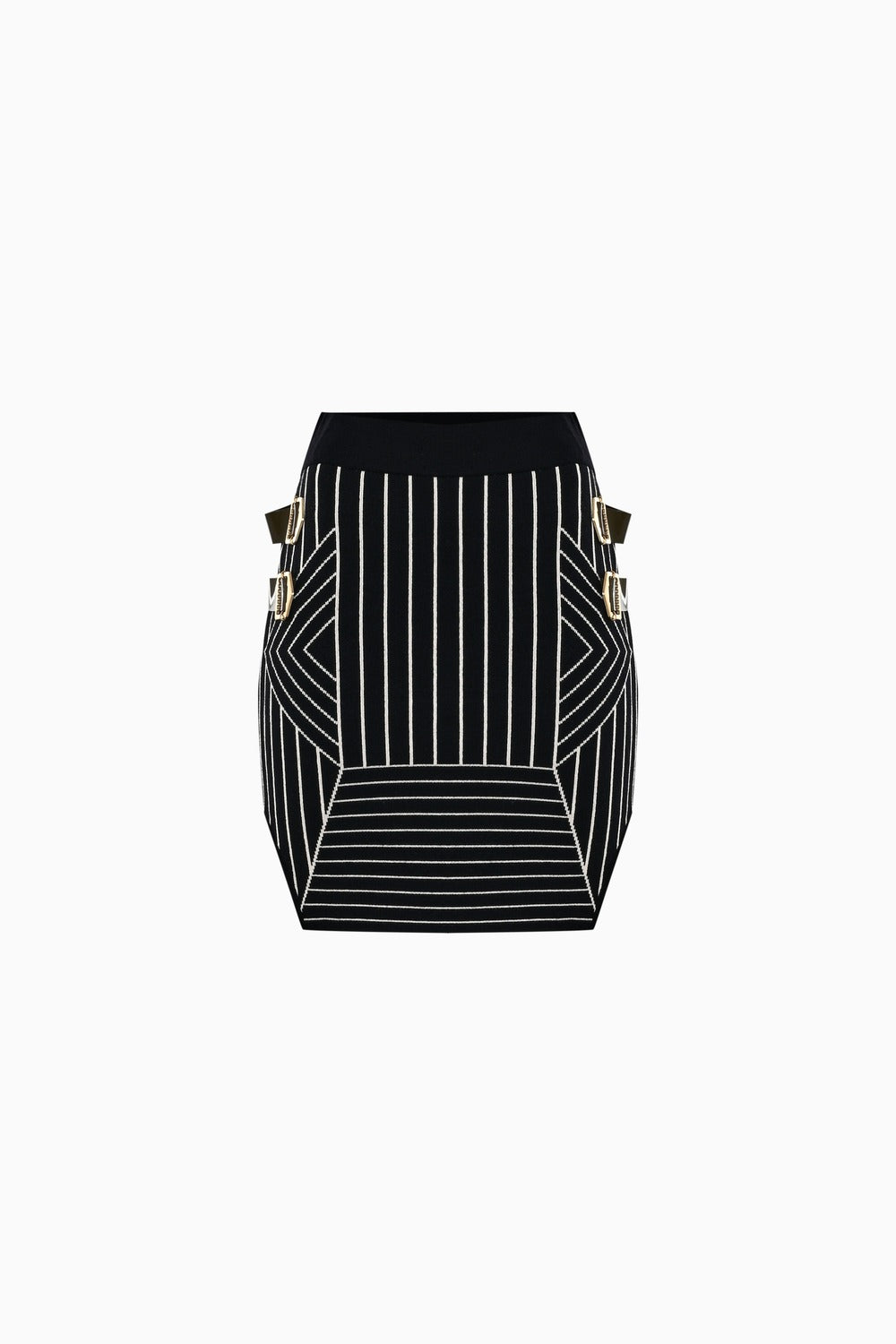 Kntlgy-Çizgili Kemerli Mini Etek-Etek-2-roqelvaxirum.shop