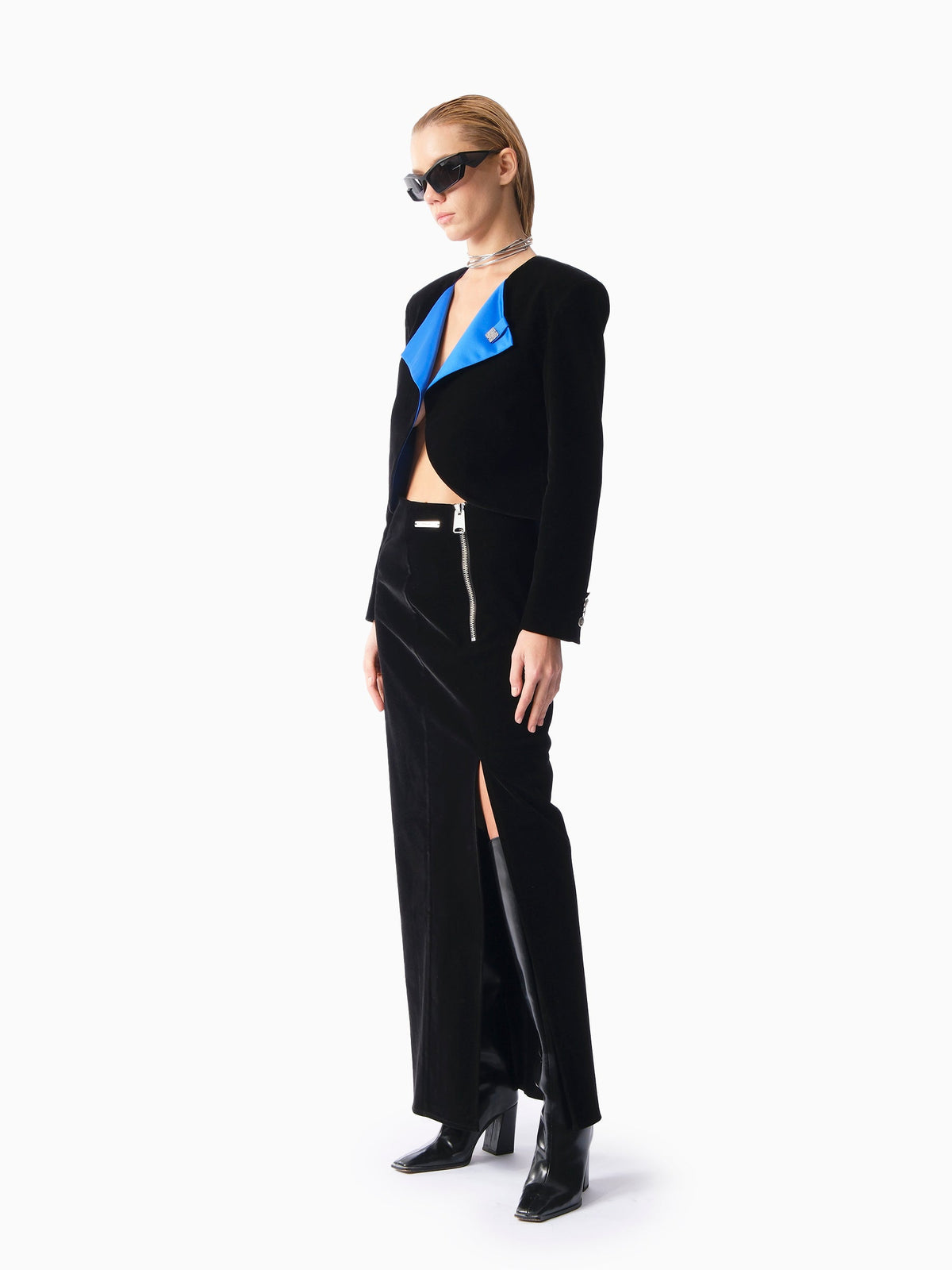 Kntlgy-Kadife Crop Blazer-Ceket-3-roqelvaxirum.shop