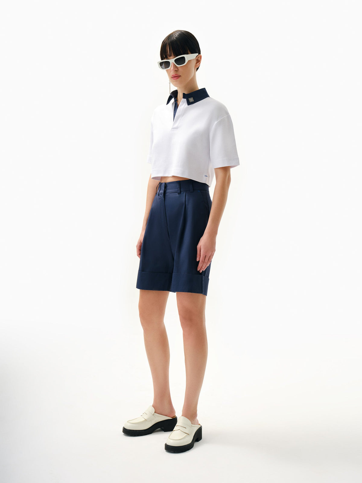 Kntlgy-Kontrast Yaka Polo T-Shirt-T-Shirts-2-roqelvaxirum.shop