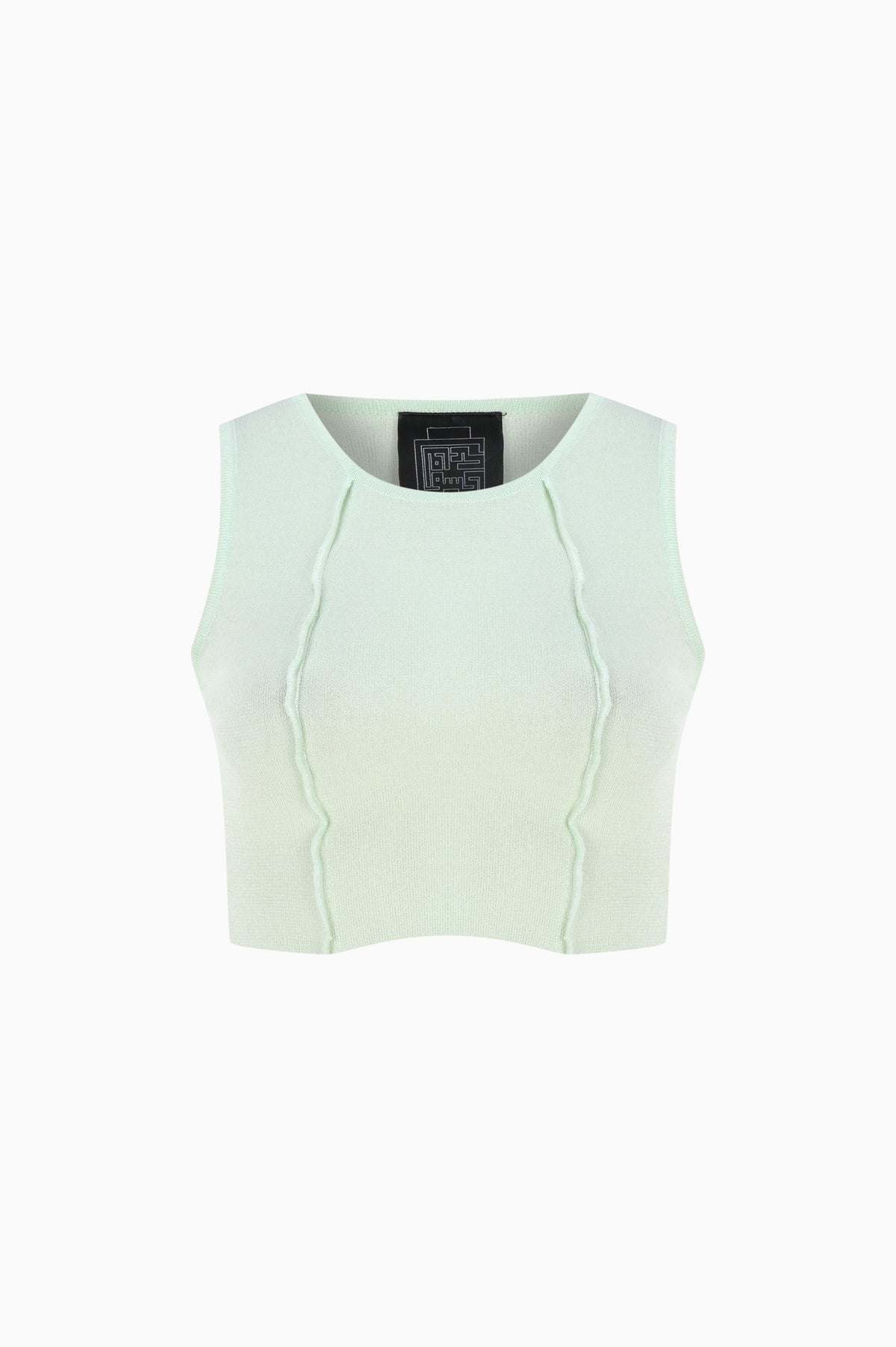 Kntlgy-Mint Triko Crop Top-Crop Top-1-roqelvaxirum.shop