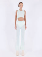 Kntlgy-Mint Triko Crop Top-Crop Top-3-roqelvaxirum.shop