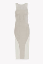 Kntlgy-Waterfall Fitilli Bej Midi Elbise-Elbise-2-roqelvaxirum.shop