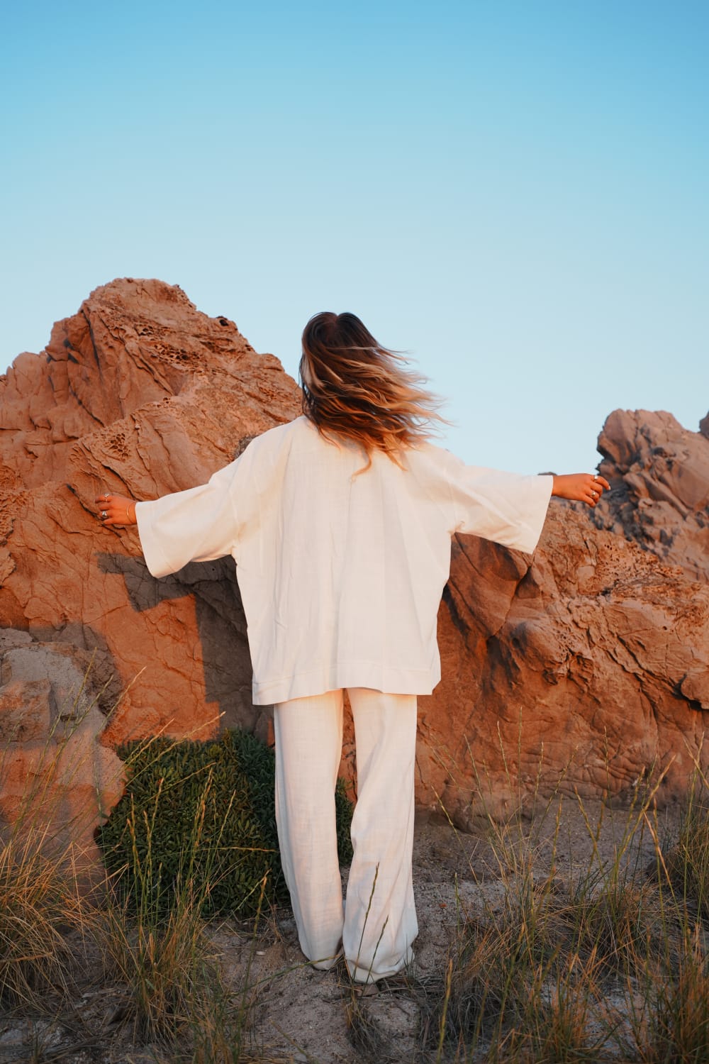 Koi People-%100 Keten Oversize Kimono-Kimono-1-roqelvaxirum.shop