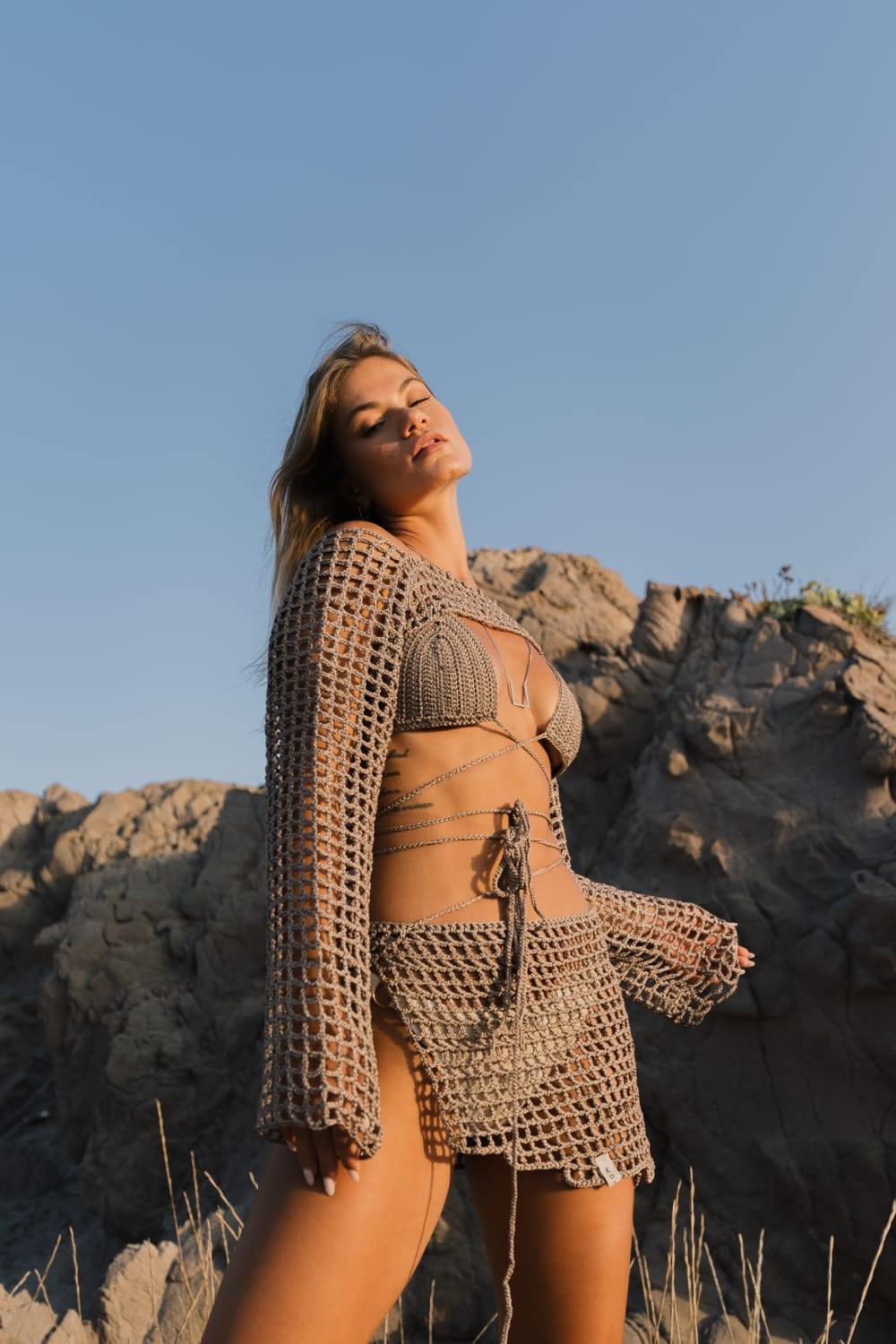 Koi People-Bali Suit / Örgü Plaj Takımı-Alt - Üst Takım-3-roqelvaxirum.shop