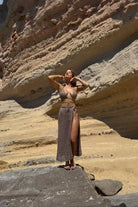 Koi People-Örgü Plaj Elbisesi / Örgü Takım Vizon-Bikini & Mayo-3-roqelvaxirum.shop