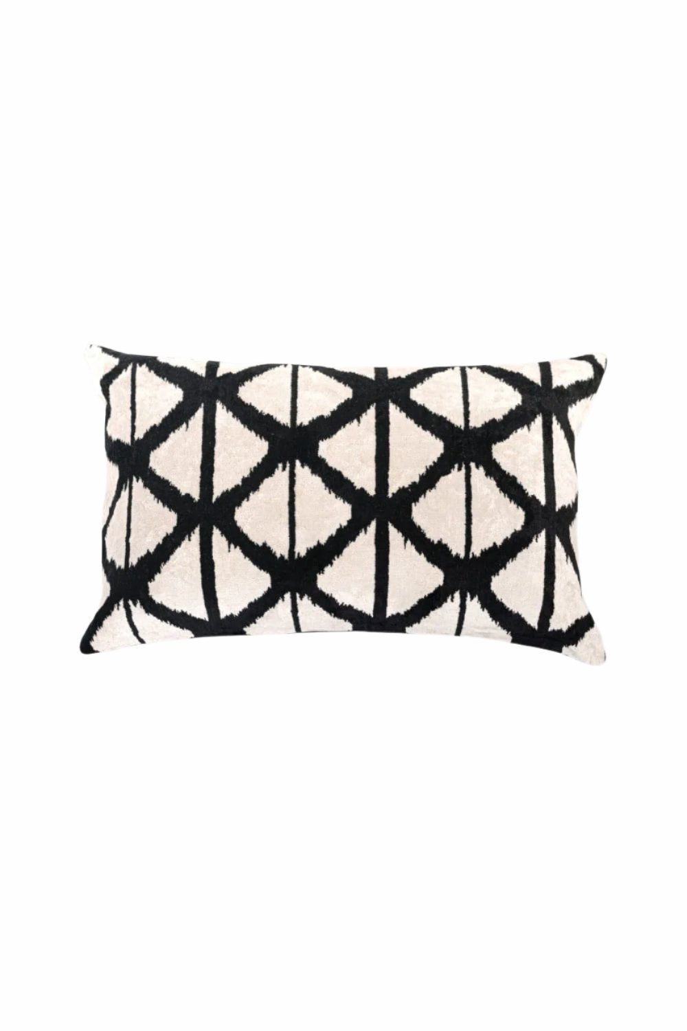 La Casa Antica-İpek Kadife İkat Yastık Kılıfı (40x60cm)-Yastık Kılıfı-1-roqelvaxirum.shop
