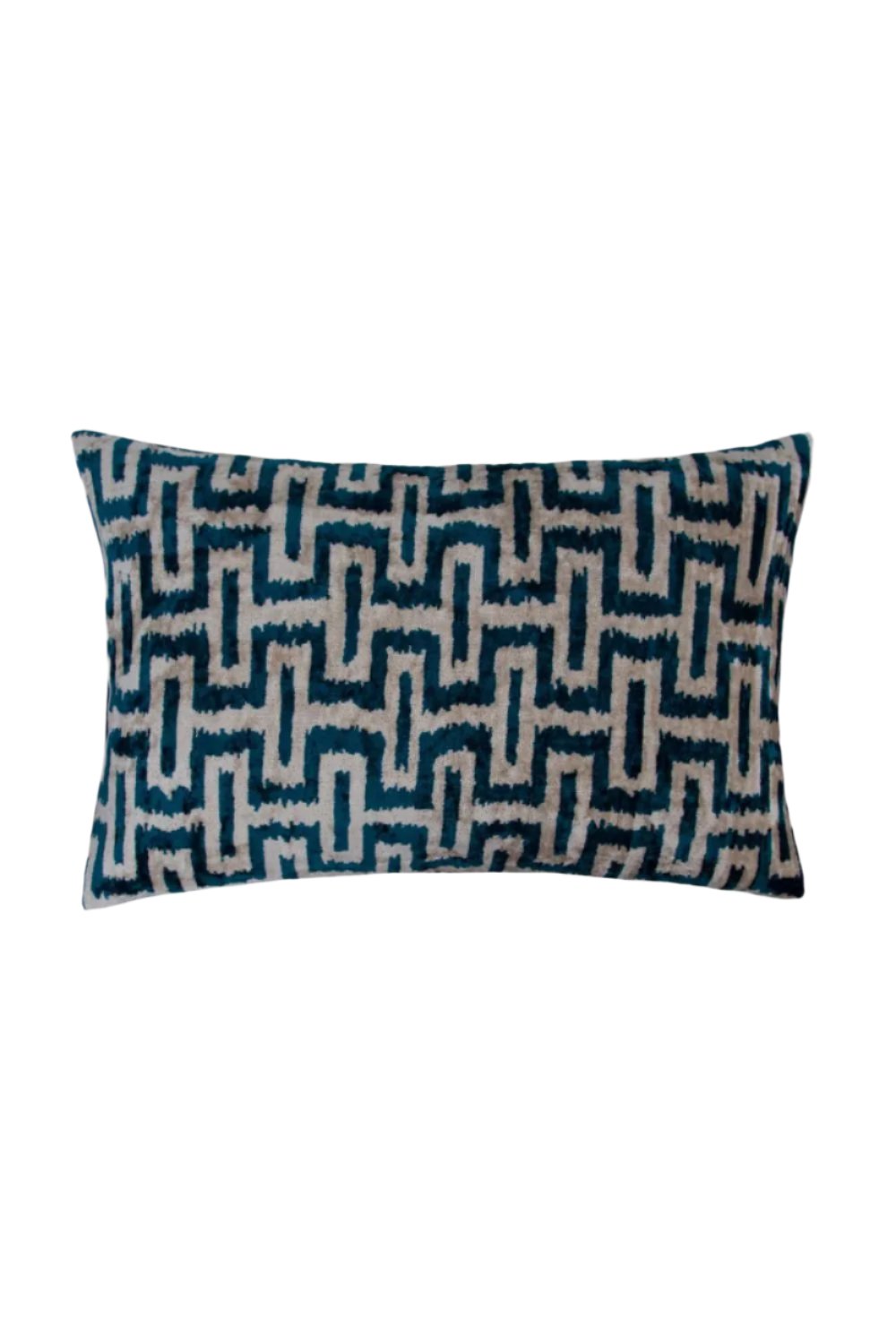 La Casa Antica-İpek Kadife İkat Yastık Kılıfı (40x60cm)-Yastık Kılıfı-1-roqelvaxirum.shop