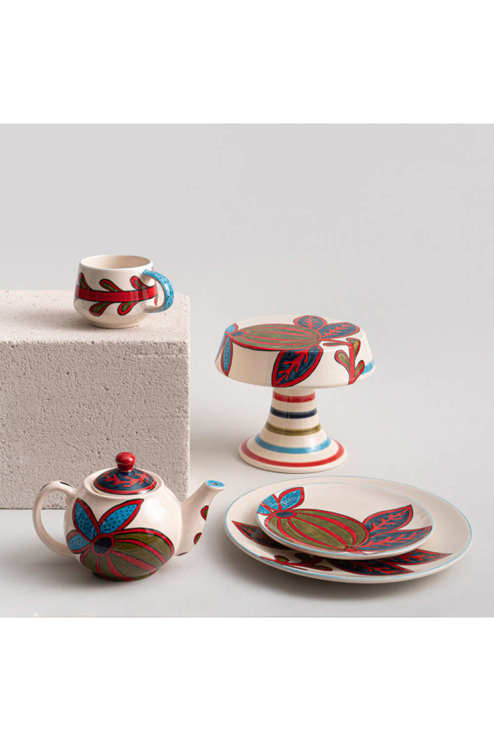 La Casa Antica-Seramik Tatlı Tabağı 20 Cm-Tabak & Kase-2-roqelvaxirum.shop
