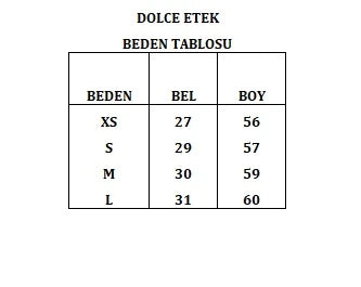 Dolce Mykonos Parlak Etek