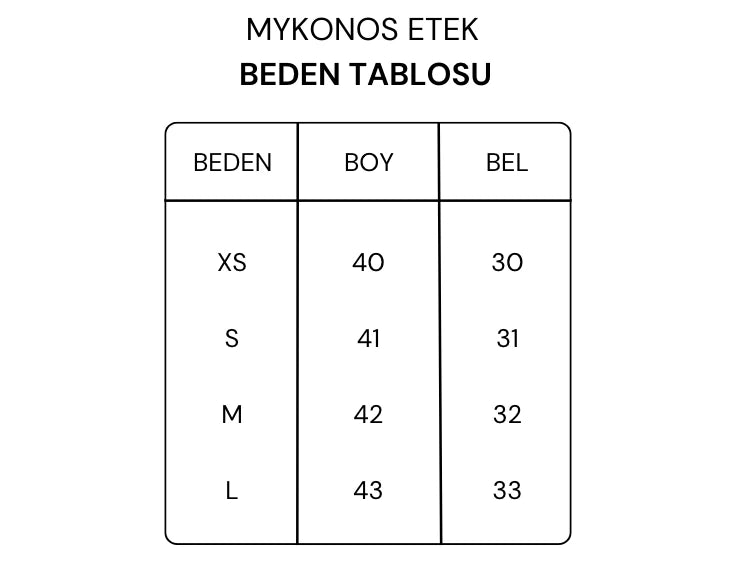 Mykonos Fırfırlı Etek