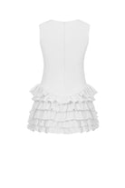Sardinya Halter Yaka Fırfırlı Şortlu Elbise