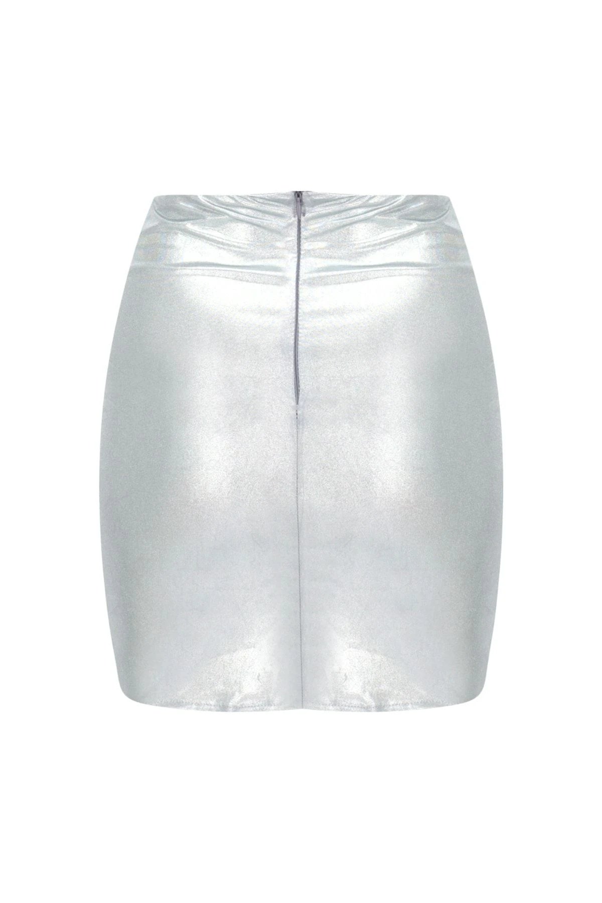 Shine Simli Parlak Mini Etek