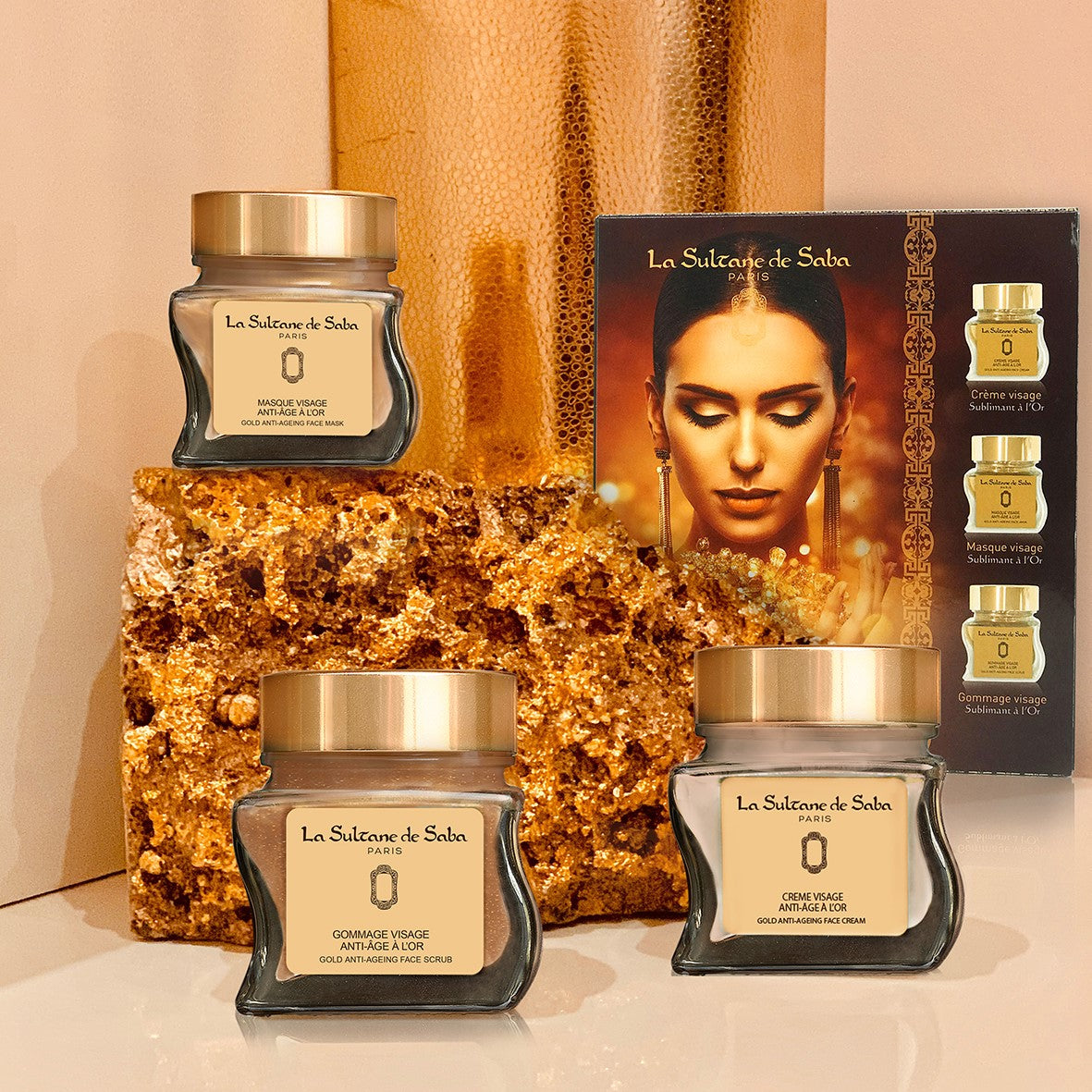 La Sultane De Saba-23 Carat Gold Face Set-Cilt Bakım Setleri-2-roqelvaxirum.shop