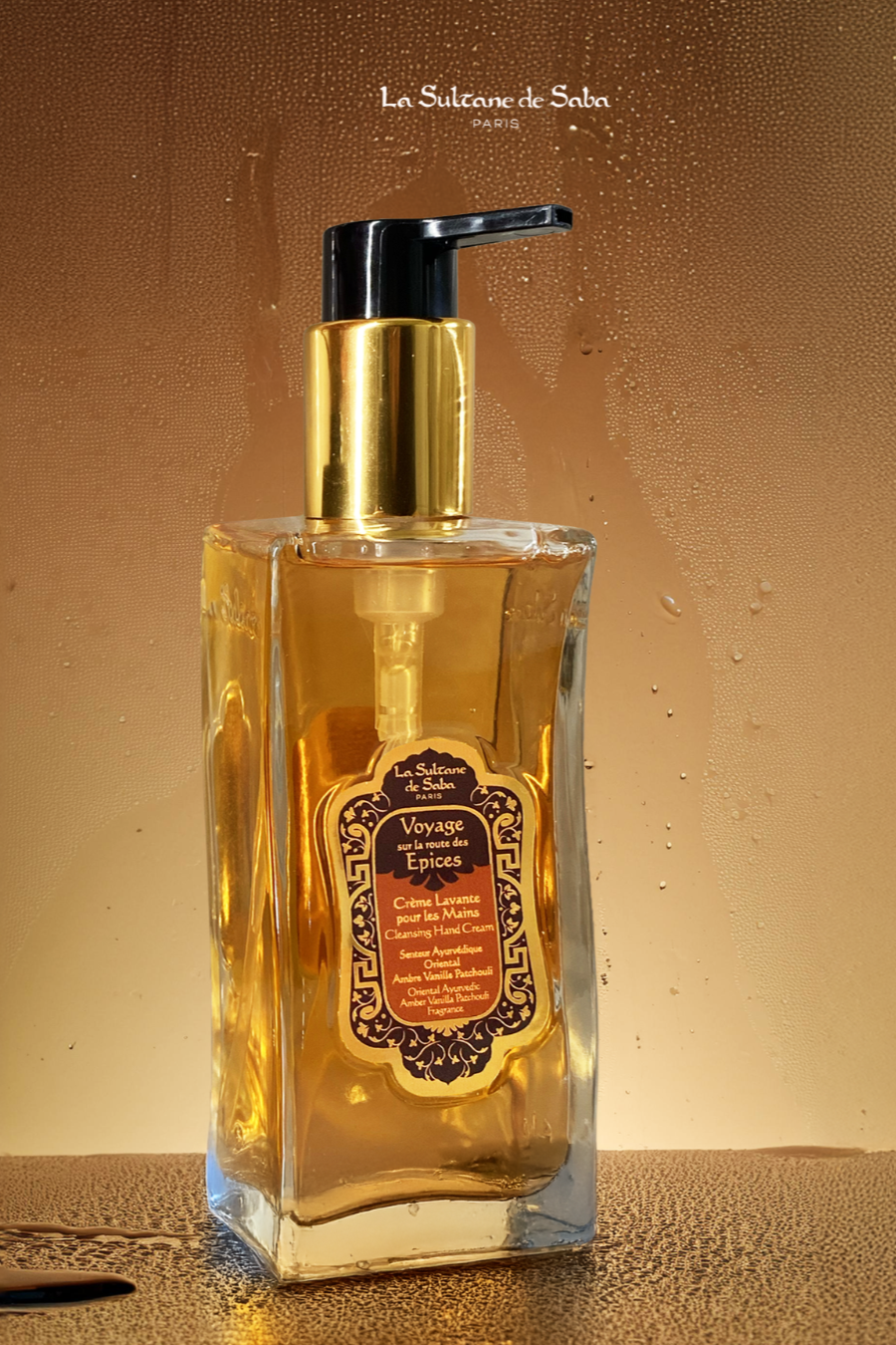 La Sultane De Saba-Cleansing Hand Cream Ayurvedic Amber Vanilla Patchouli Spices-El Kremi-1-roqelvaxirum.shop