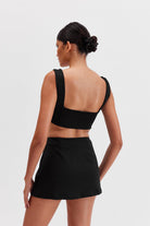 Viva Crop Top, Siyah - 6