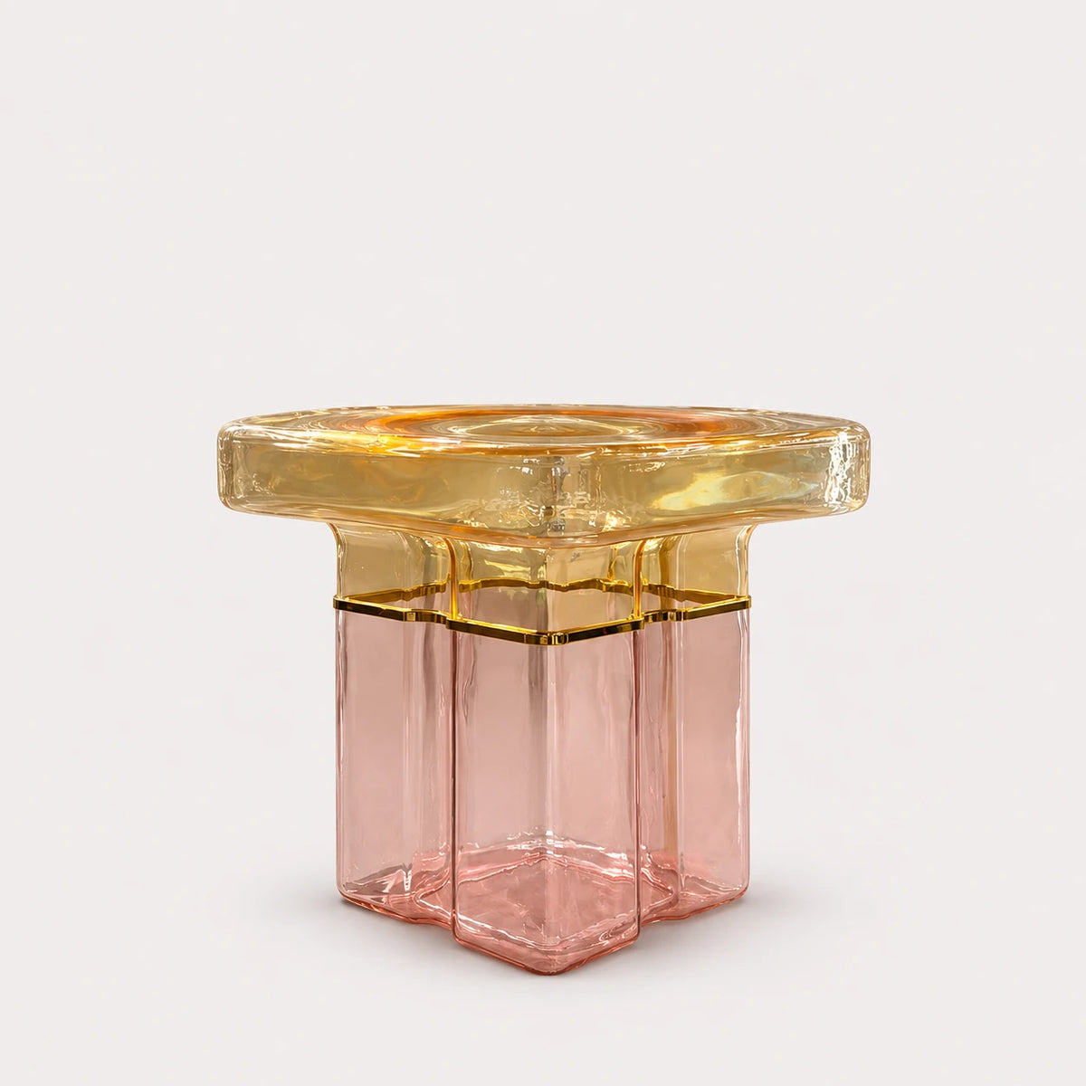 Merté Pink&Yellow Cam Yan Sehpa-L