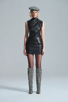 L'atelier Accract-Anne Si̇yah Deri̇ Etek-Etek-1-roqelvaxirum.shop