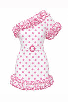 Laura Puantiye Mini Elbise Pembe