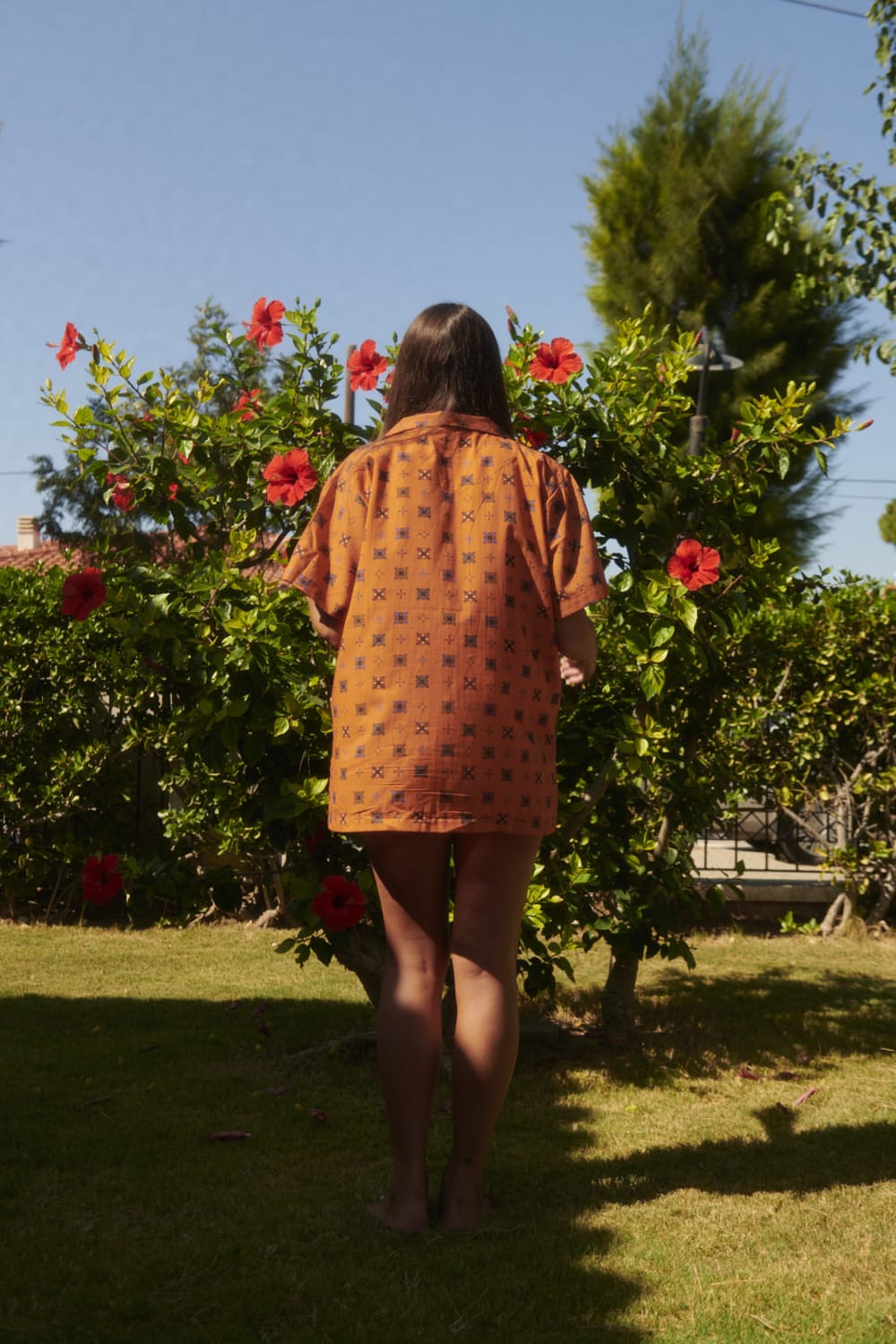 Le-Monade Dreams-Boyfriend Desenli Unisex Kısa Kol Gömlek-Gömlek-3-roqelvaxirum.shop