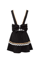 Le-Monade Dreams-Çift Su Taşı Detaylı Siyah Mini Elbise-Elbise-3-roqelvaxirum.shop