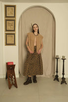 Le-Monade Dreams-Gabardin Kamel Leopar Desenli Etek-Etek-4-roqelvaxirum.shop