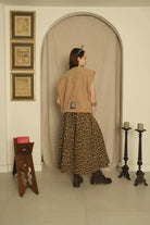 Le-Monade Dreams-Gabardin Kamel Leopar Desenli Etek-Etek-6-roqelvaxirum.shop