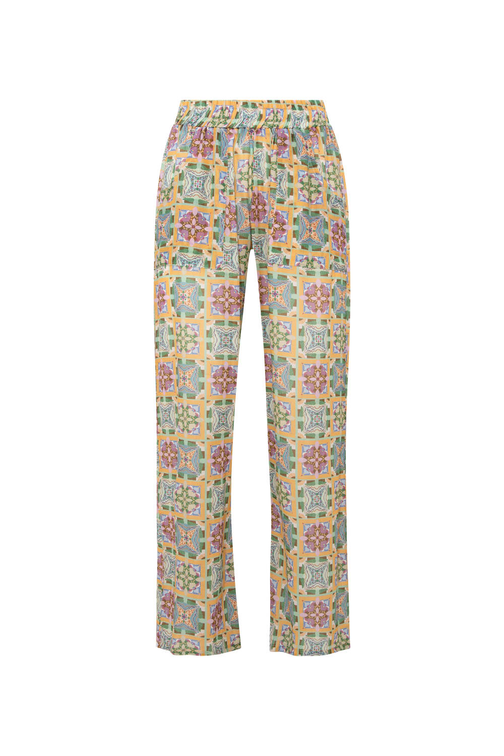 Le-Monade Dreams-Girlfriend Geometrik Desenli Pantolon-Pantolon-1-roqelvaxirum.shop