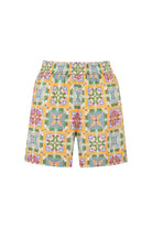 Le-Monade Dreams-Girlfriend Geometrik Desenli Şort-Şort-1-roqelvaxirum.shop