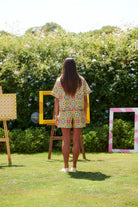 Le-Monade Dreams-Girlfriend Geometrik Desenli Şort-Şort-5-roqelvaxirum.shop