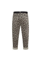 Le-Monade Dreams-Kadife Haki Leopar Desenli Kemerli Pantolon-Pantolon-2-roqelvaxirum.shop