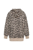 Le-Monade Dreams-Koton Kapüşonlu Bej Leopar Desenli Sweatshirt-Sweatshirts & Hoodies-2-roqelvaxirum.shop