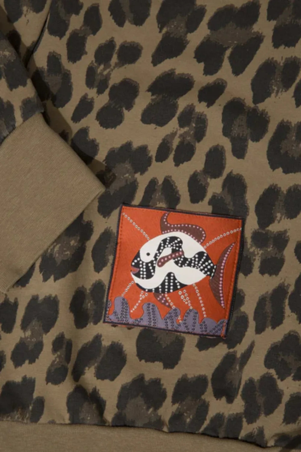 Le-Monade Dreams-Koton Kapüşonlu Kahve Leopar Desenli Sweatshirt-Sweatshirts & Hoodies-3-roqelvaxirum.shop