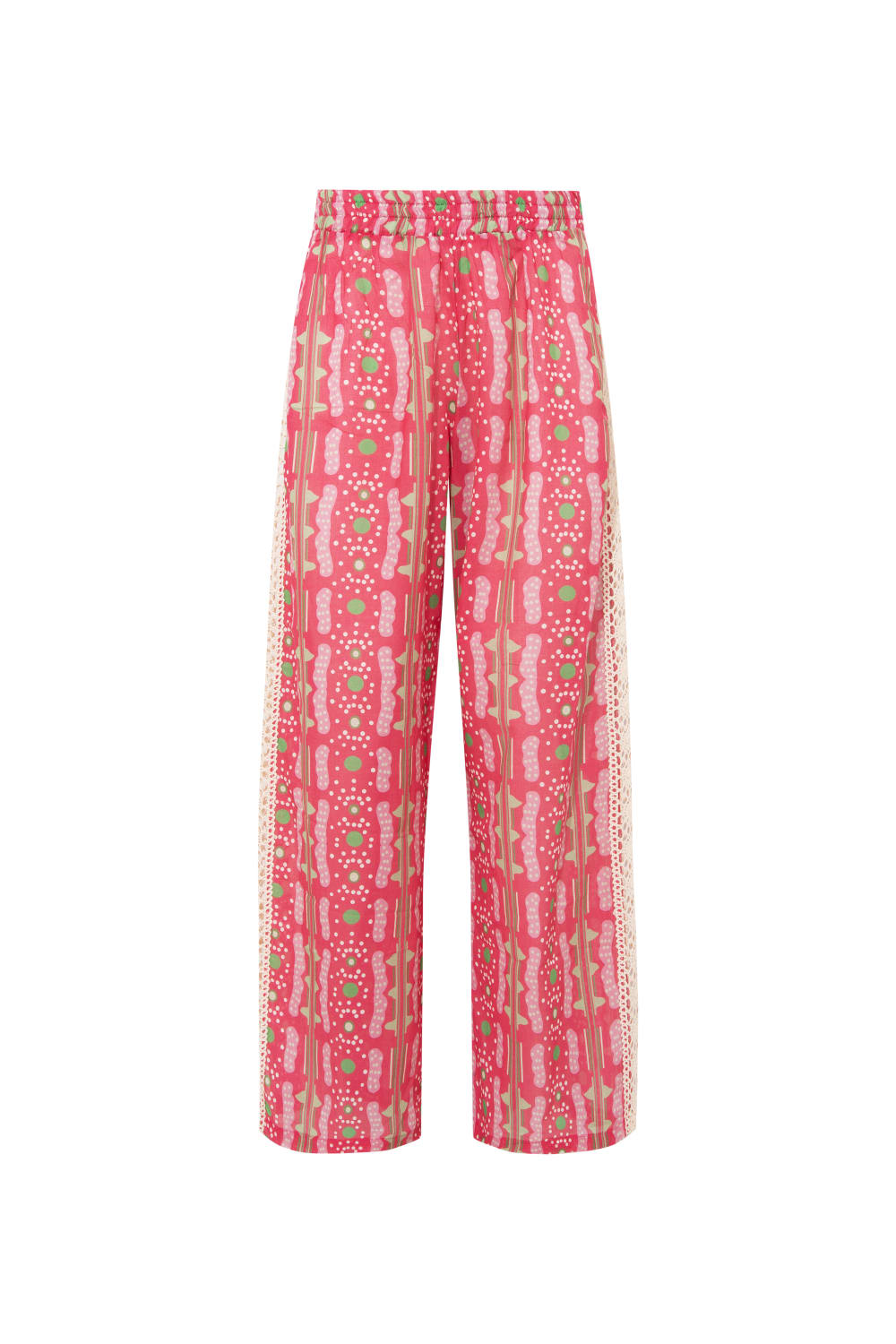 Le-Monade Dreams-Pembe Bulut Desenli Kopanakli Detaylı Pantolon-Pantolon-1-roqelvaxirum.shop