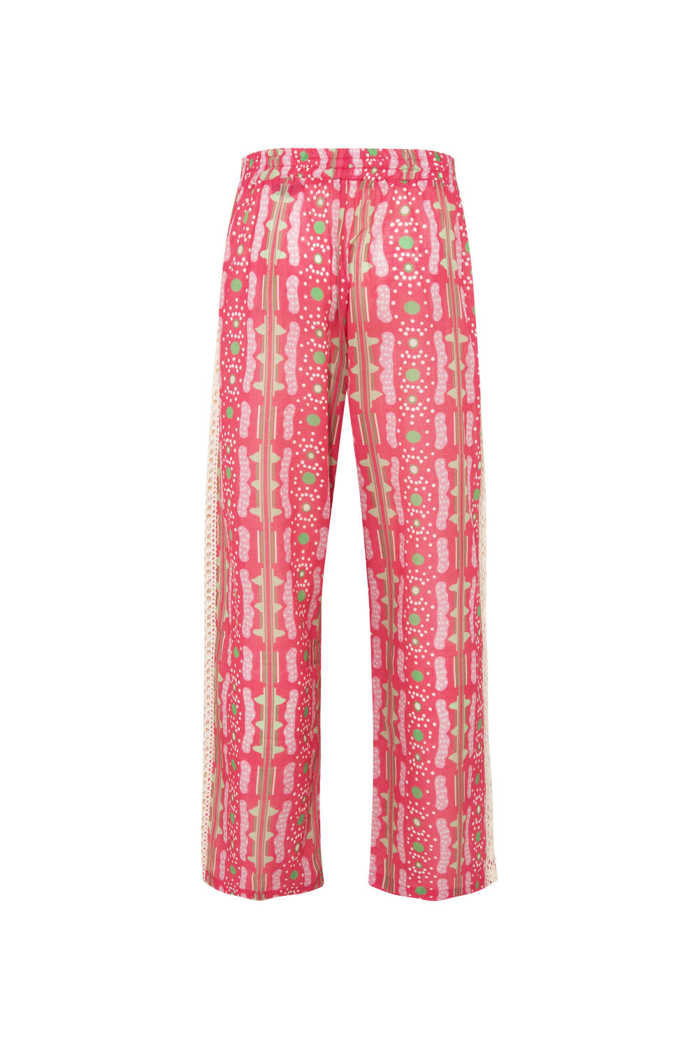 Le-Monade Dreams-Pembe Bulut Desenli Kopanakli Detaylı Pantolon-Pantolon-3-roqelvaxirum.shop