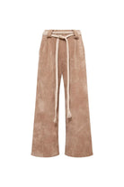 Le-Monade Dreams-Şönil Bej Kemer Detaylı Pantolon-Pantolon-1-roqelvaxirum.shop
