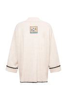 Le-Monade Dreams-Triko Ekru Siyah Sıçandiş Nakışlı Oversize Tunik-Kazak & Triko-2-roqelvaxirum.shop