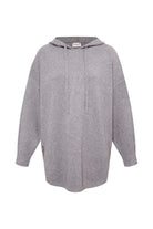Le-Monade Dreams-Triko Gri Kapüşonlu Kazak-Kazak & Triko-1-roqelvaxirum.shop