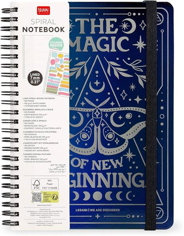 Legami Spiral Ciltli Defter - Max - Moth