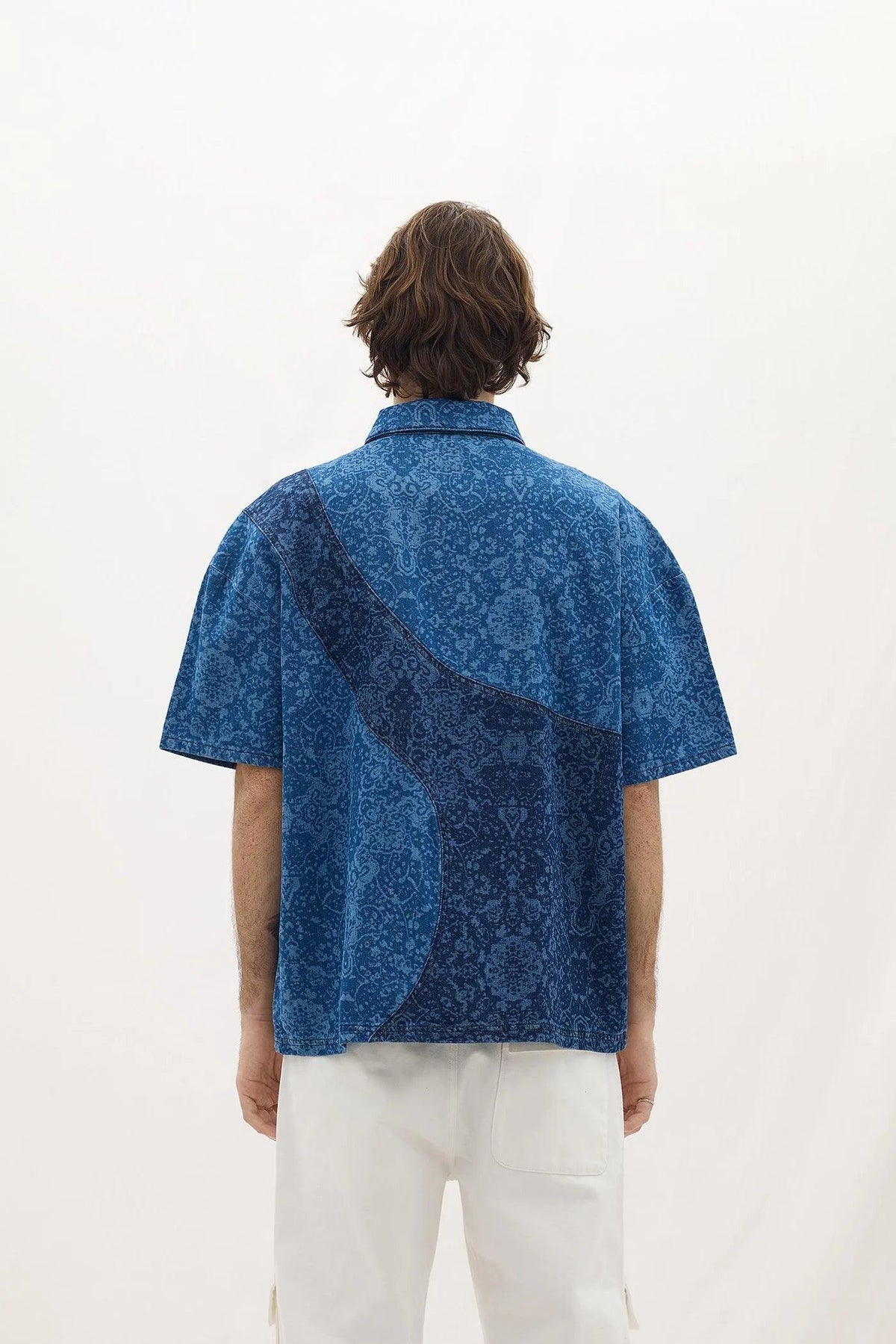 Les Benjamins-Denim Polo Tee 001-T-Shirts-4-roqelvaxirum.shop