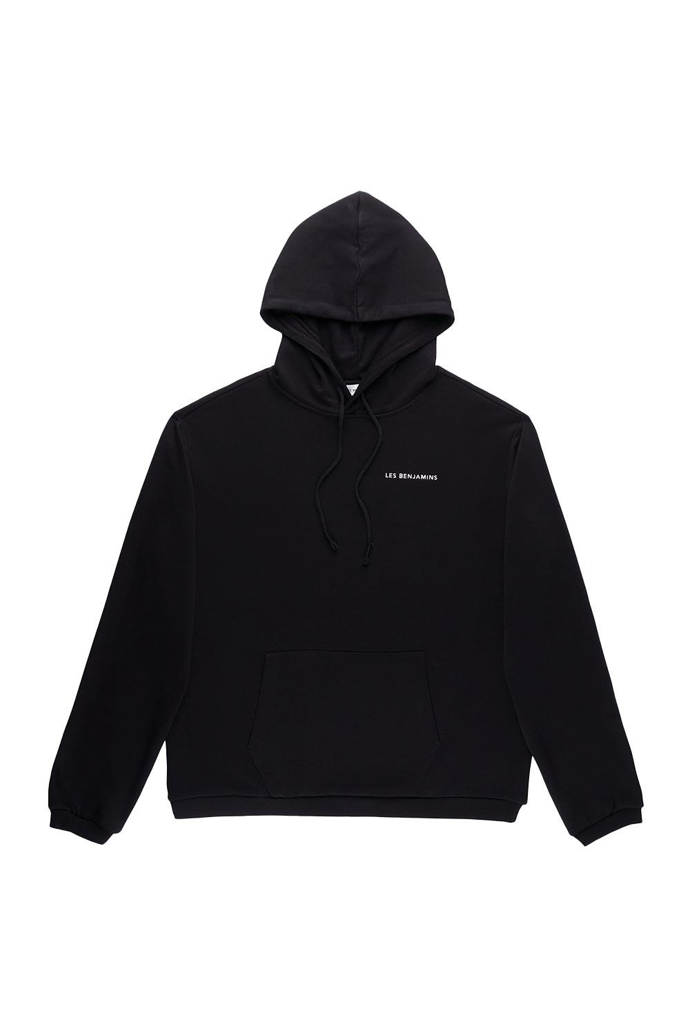 Les Benjamins-Hoodie 001 - Black-Sweatshirts & Hoodies-6-roqelvaxirum.shop