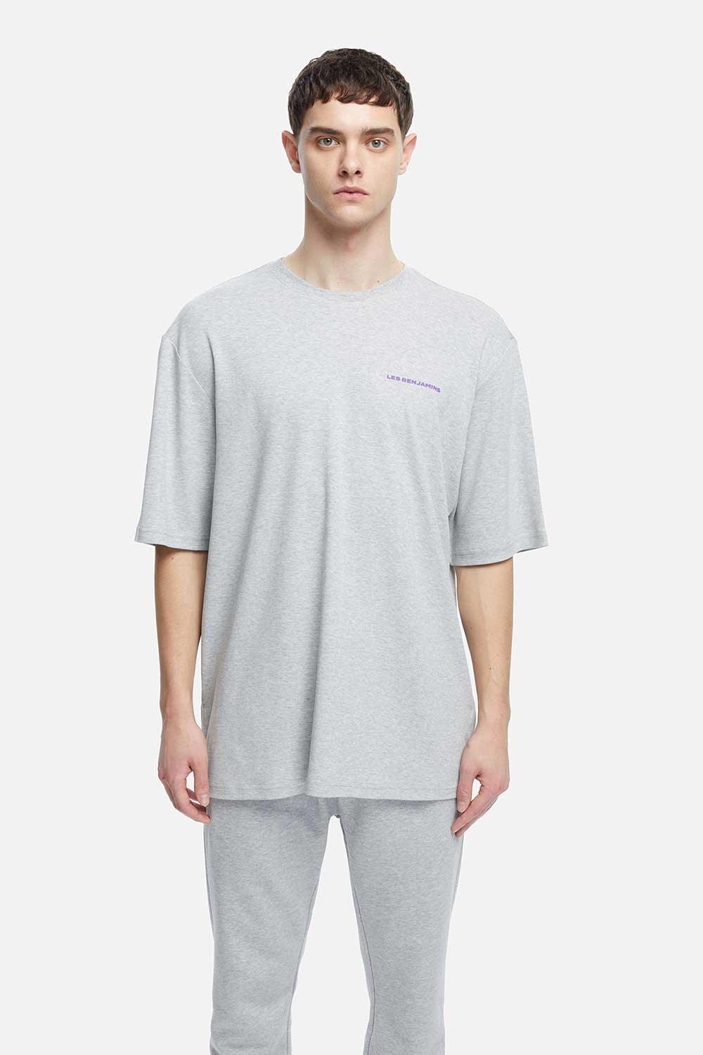 Les Benjamins-Men Oversized Tee 003 - Light Grey-T-Shirts-1-roqelvaxirum.shop