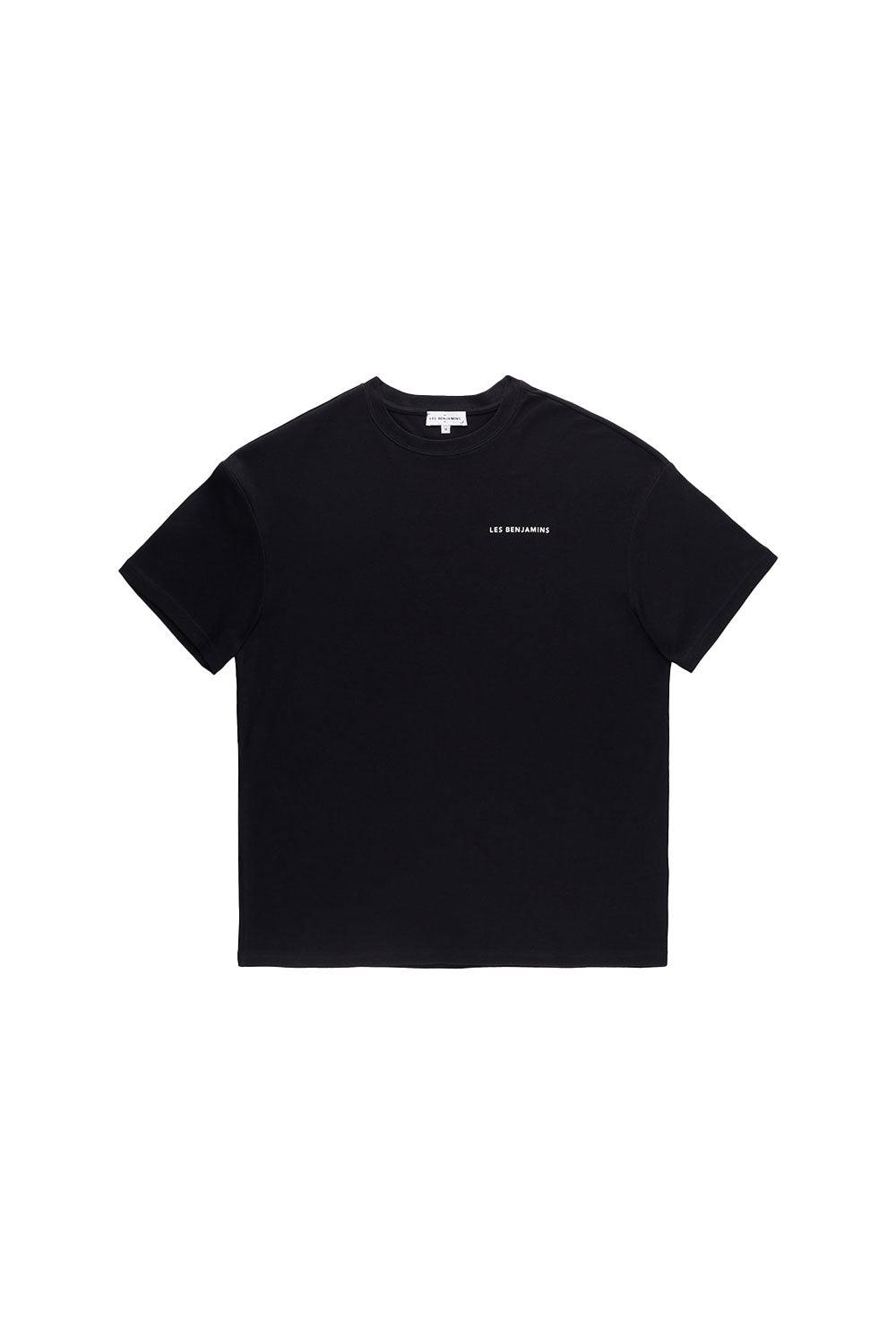 Les Benjamins-Oversized Tee 001 - Black-T-Shirts-2-roqelvaxirum.shop