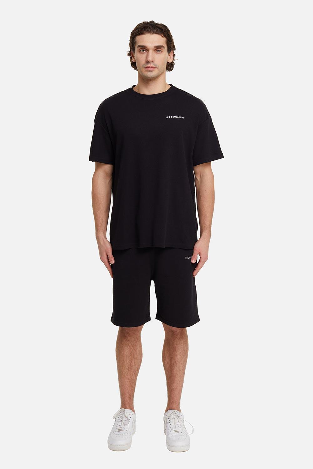 Les Benjamins-Oversized Tee 001 - Black-T-Shirts-5-roqelvaxirum.shop