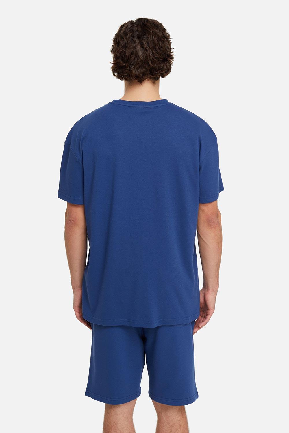 Les Benjamins-Oversized Tee 002 - Navy-T-Shirts-2-roqelvaxirum.shop