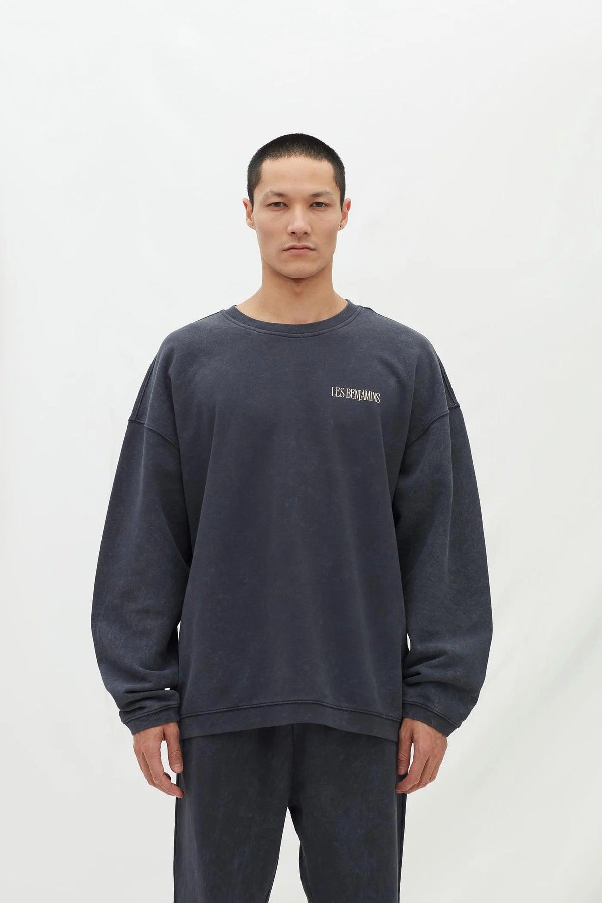 Les Benjamins-Relaxed Sweatshırt 001-Sweatshirts & Hoodies-1-roqelvaxirum.shop