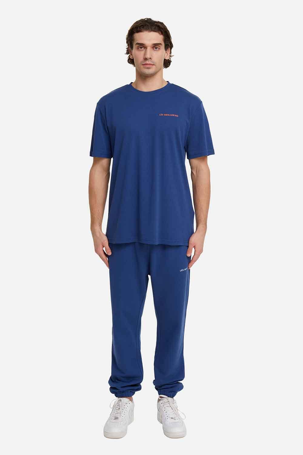 Les Benjamins-Short Sleeve Tee 007 - Navy-T-Shirts-3-roqelvaxirum.shop
