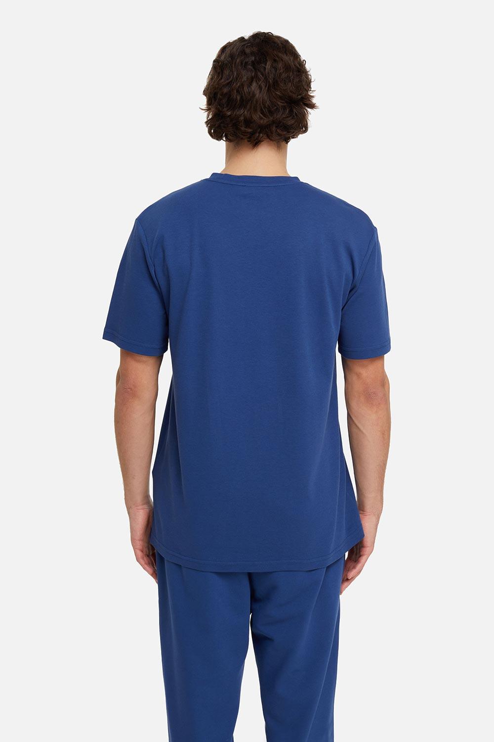 Les Benjamins-Short Sleeve Tee 007 - Navy-T-Shirts-5-roqelvaxirum.shop